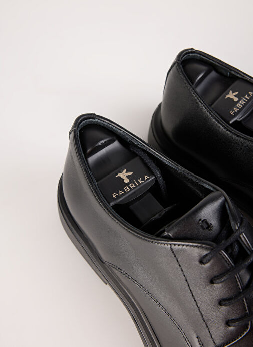 Fabrika Siyah Erkek Deri Klasik Ayakkabı TERESINA - Görsel 13