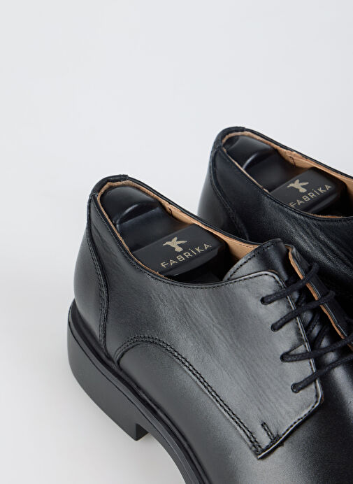 Fabrika Siyah Erkek Deri Klasik Ayakkabı JOSE - Görsel 10