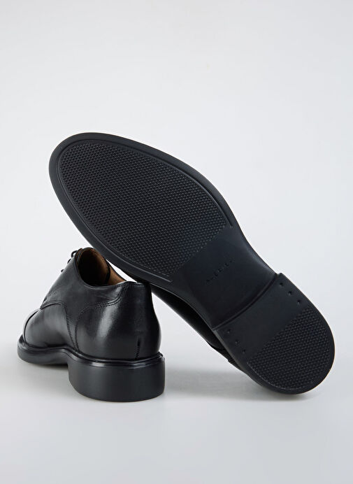 Fabrika Siyah Erkek Deri Klasik Ayakkabı JOSE - Görsel 12