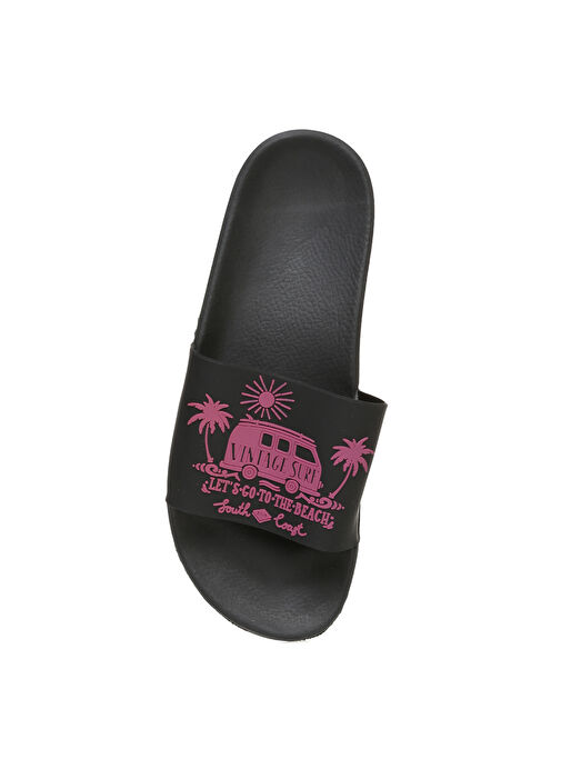 Fabrika Siyah-Pembe Erkek Plaj Terliği TERME - Görsel 5