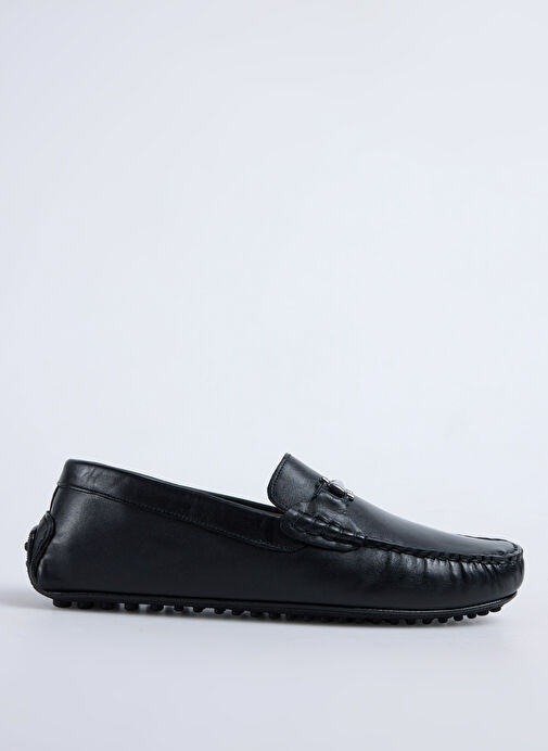 Fabrika Siyah Erkek Deri Günlük Ayakkabı KOMOMBO - Görsel 2