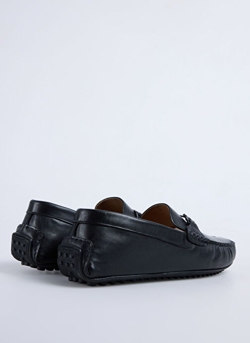 Fabrika Siyah Erkek Deri Günlük Ayakkabı KOMOMBO - Görsel 4