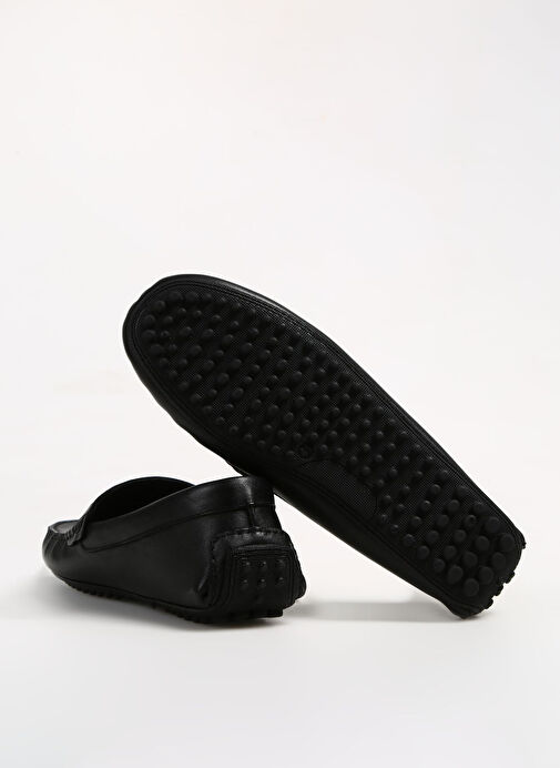 Fabrika Siyah Erkek Deri Günlük Ayakkabı KOMOMBO - Görsel 10