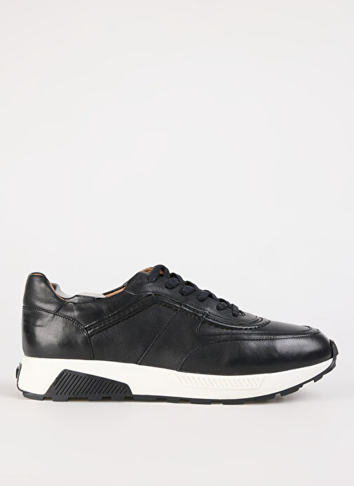 Fabrika Siyah Erkek Deri Sneaker ICHEON - Görsel 7