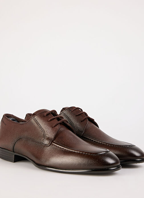 Fabrika Kahverengi Erkek Deri Klasik Ayakkabı TORINO - Görsel 9