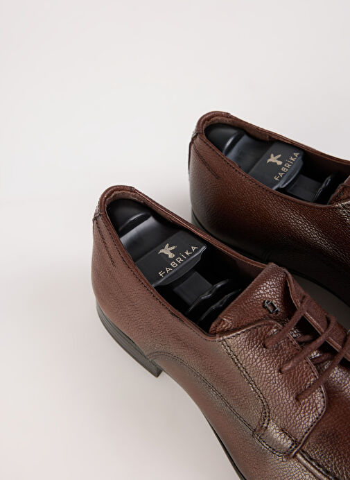 Fabrika Kahverengi Erkek Deri Klasik Ayakkabı TORINO - Görsel 13