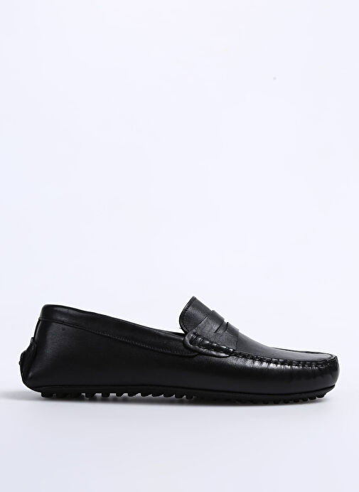 Fabrika Siyah Erkek Deri Günlük Ayakkabı FAYYUM - Görsel 2