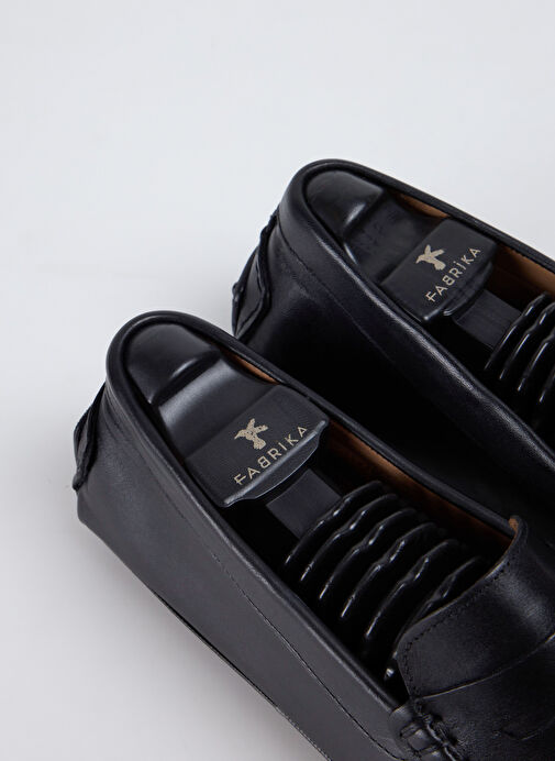 Fabrika Siyah Erkek Deri Günlük Ayakkabı FAYYUM - Görsel 10