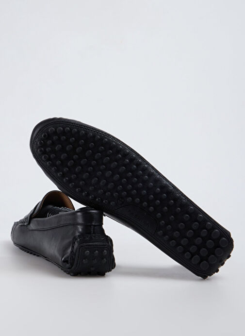 Fabrika Siyah Erkek Deri Günlük Ayakkabı FAYYUM - Görsel 12