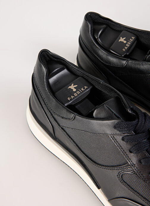 Fabrika Siyah Erkek Deri Sneaker GIMCHE - Görsel 11