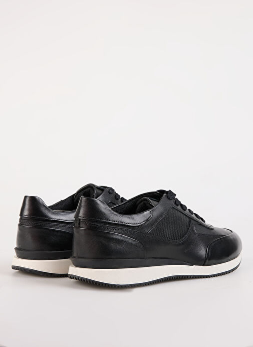 Fabrika Siyah Erkek Deri Sneaker GIMCHE - Görsel 12