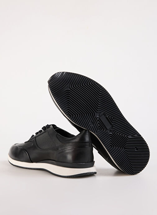 Fabrika Siyah Erkek Deri Sneaker GIMCHE - Görsel 13