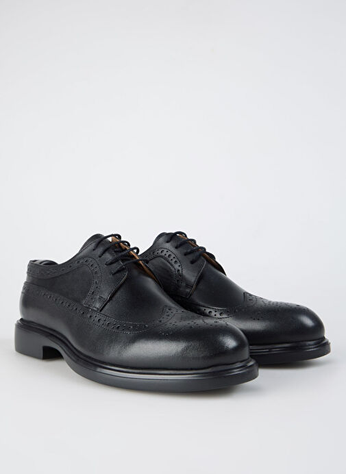 Fabrika Siyah Erkek Deri Klasik Ayakkabı ANOVA - Görsel 8