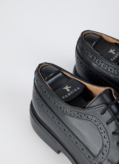 Fabrika Siyah Erkek Deri Klasik Ayakkabı ANOVA - Görsel 10
