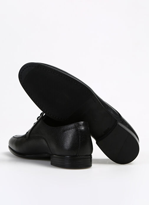 Fabrika Siyah Erkek Deri Klasik Ayakkabı TORINO - Görsel 6