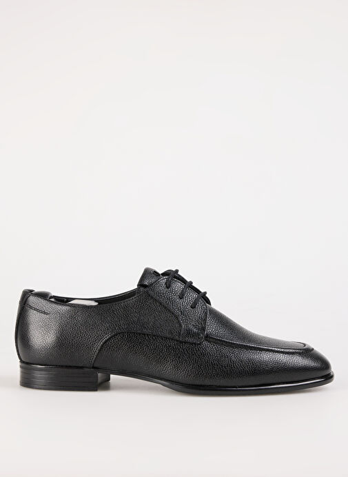 Fabrika Siyah Erkek Deri Klasik Ayakkabı TORINO - Görsel 7
