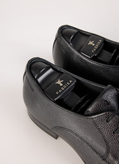 Fabrika Siyah Erkek Deri Klasik Ayakkabı TORINO - Görsel 11