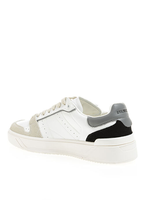 Dirk Bikkembergs Beyaz-Siyah Erkek Deri - Kumaş Sneaker 16211/CP - Görsel 3