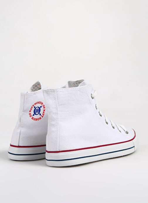 North Of Navy Beyaz-Kırmızı Erkek Günlük Ayakkabı UO7001 - Görsel 5