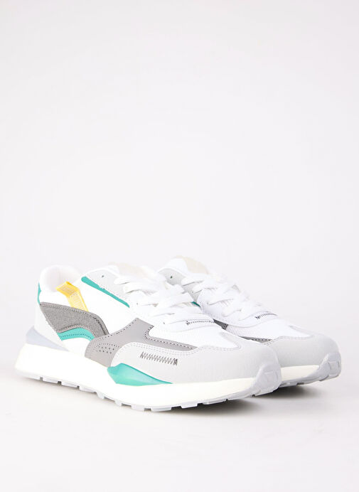 Fabrika Beyaz-Gri Erkek Sneaker SAO - Görsel 2