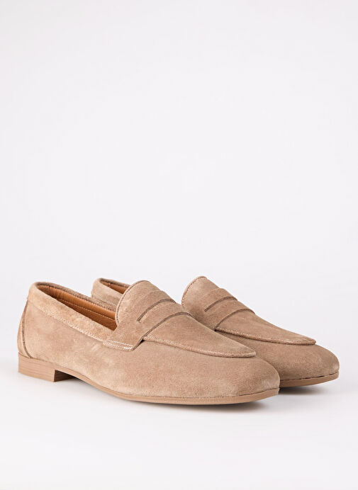 Fabrika Bej Kadın Süet Loafer BURY - Görsel 3