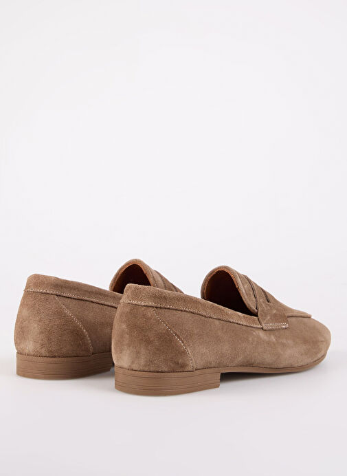 Fabrika Bej Kadın Süet Loafer BURY - Görsel 4