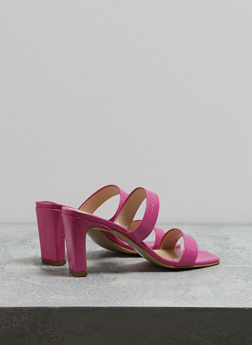 Fabrika Fuşya Kadın Topuklu Sandalet BANDY - Görsel 4