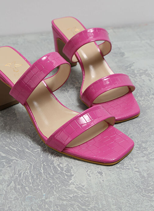 Fabrika Fuşya Kadın Topuklu Sandalet BANDY - Görsel 6