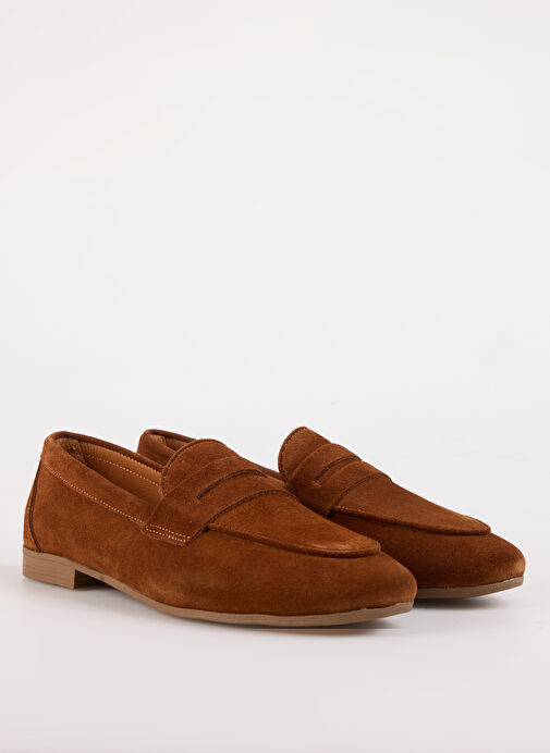 Fabrika Taba Kadın Süet Loafer BURY - Görsel 3