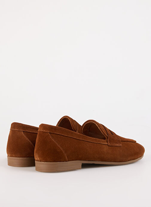 Fabrika Taba Kadın Süet Loafer BURY - Görsel 5