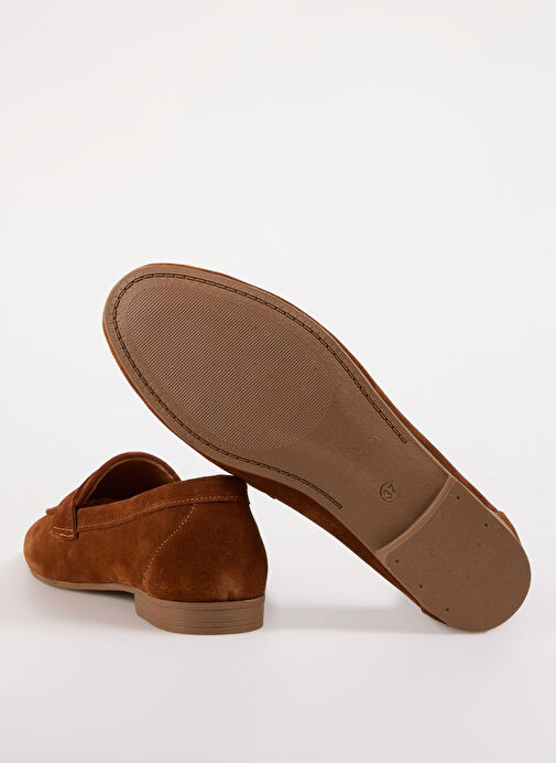Fabrika Taba Kadın Süet Loafer BURY - Görsel 6