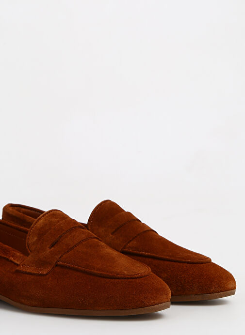 Fabrika Taba Kadın Süet Loafer BURY - Görsel 7