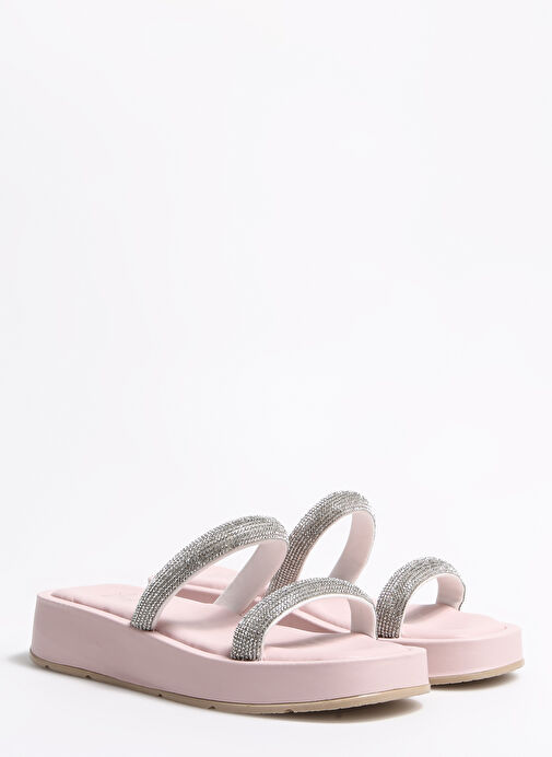 Fabrika Pembe Kadın Terlik CARRON - Görsel 3