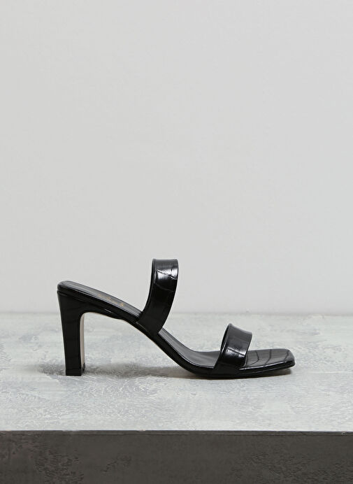 Fabrika Siyah Kadın Topuklu Sandalet BANDY - Görsel 2