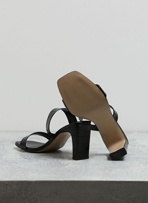 Fabrika Siyah Kadın Topuklu Sandalet BANDY - Görsel 5