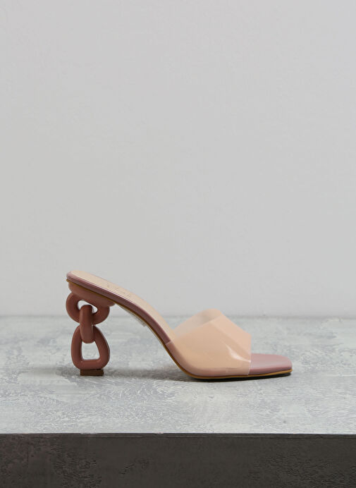 Fabrika Pudra Kadın Topuklu Sandalet MONSER - Görsel 2