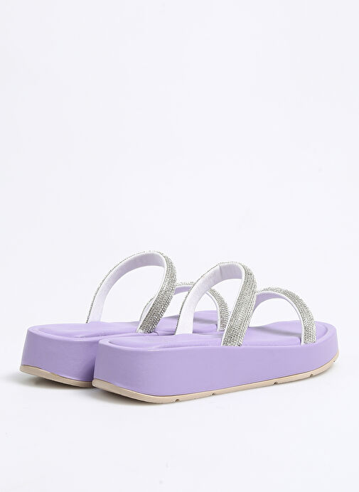 Fabrika Lila Kadın Terlik CARRON - Görsel 4