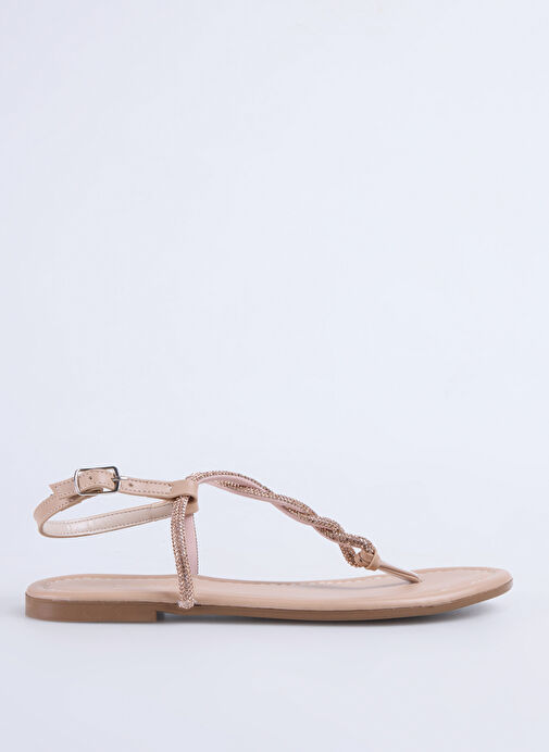 Fabrika Bej Kadın Sandalet STORMES - Görsel 2