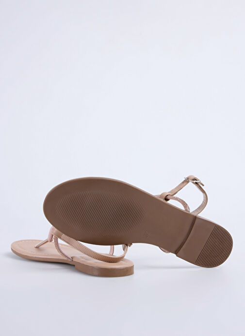 Fabrika Bej Kadın Sandalet STORMES - Görsel 5