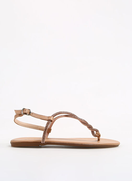 Fabrika Bej Kadın Sandalet STORMES - Görsel 7