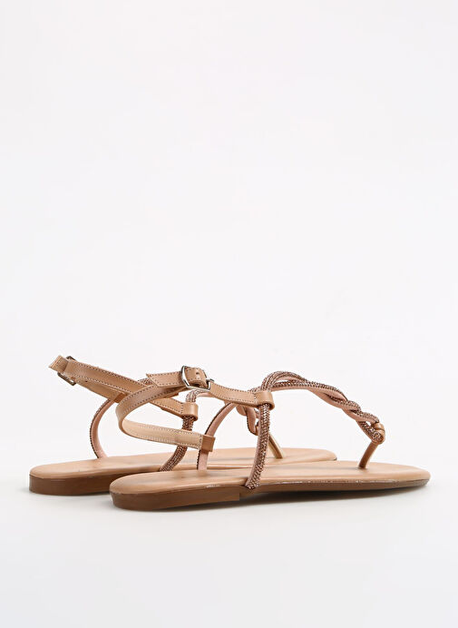 Fabrika Bej Kadın Sandalet STORMES - Görsel 9