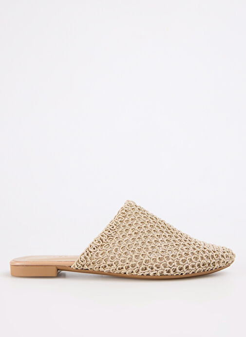 Fabrika Bej Kadın Terlik STAHES - Görsel 2