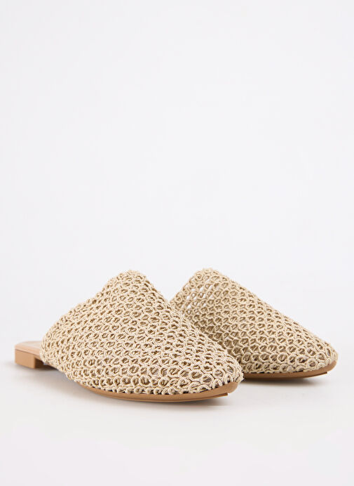 Fabrika Bej Kadın Terlik STAHES - Görsel 3