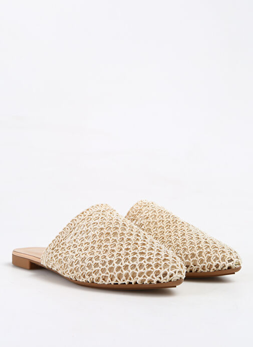 Fabrika Bej Kadın Terlik STAHES - Görsel 8