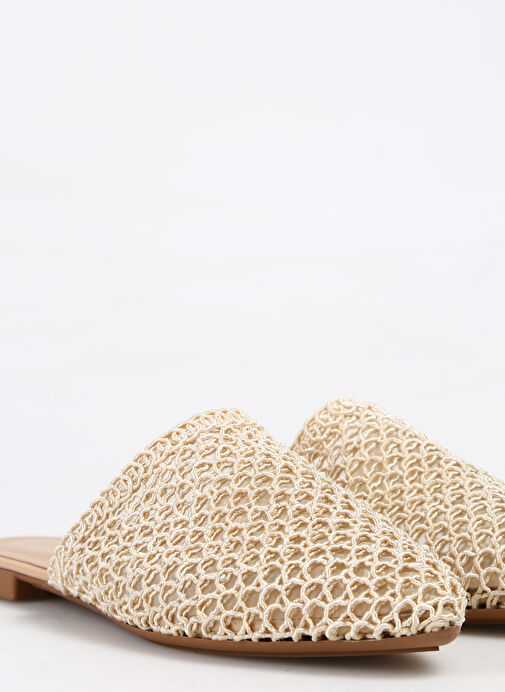 Fabrika Bej Kadın Terlik STAHES - Görsel 11