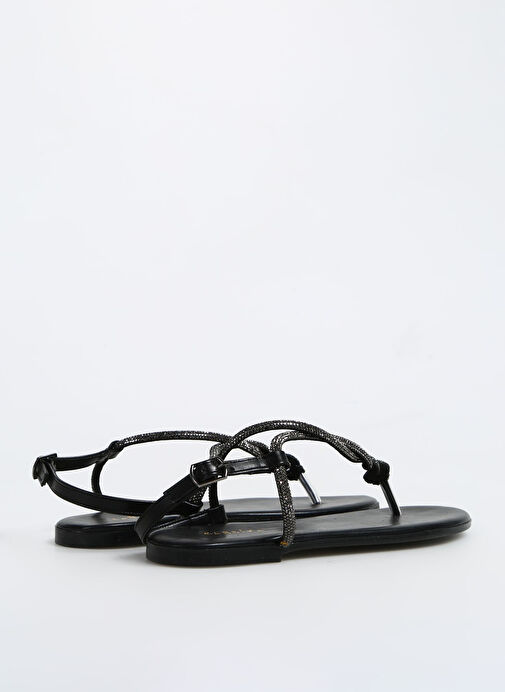 Fabrika Siyah Kadın Sandalet STORMES - Görsel 9