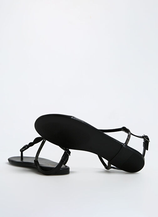 Fabrika Siyah Kadın Sandalet STORMES - Görsel 10
