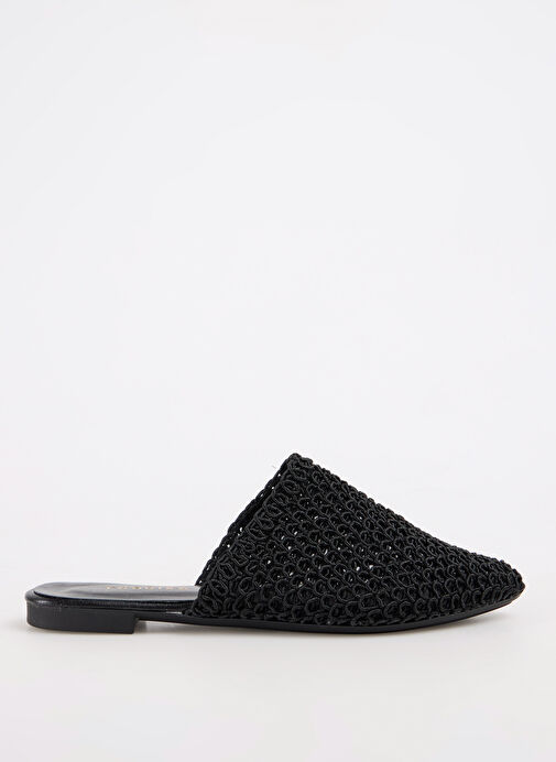 Fabrika Siyah Kadın Terlik STAHES - Görsel 6