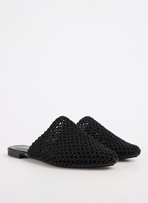 Fabrika Siyah Kadın Terlik STAHES - Görsel 7