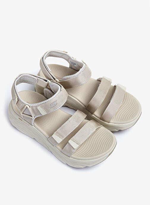 Skechers 140218 NAT MAX CUSHIONING - LURED Natürel - Kahverengi Kadın Sandalet - Görsel 5